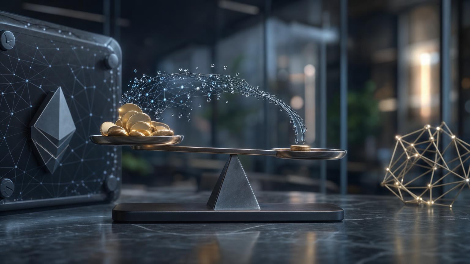 Representación de la liquidez de un mercado mediante órdenes de compra y venta alrededor del precio de una criptomoneda